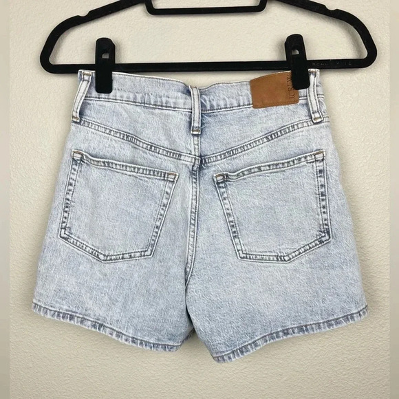 J-CREW Women’s 24 High Rise Light Wash Denim Shorts Jorts Rigid - Picture 6 of 12